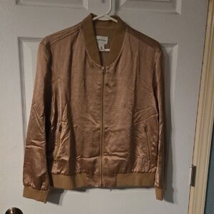 Club Monaco Gold Bomber Jacket